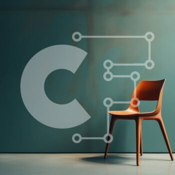 Intra Συλλεκτικό Ξύλινο Παζλ Plywood  4mm - Μονή πορτοκαλί καρέκλα μπροστά από τον πράσινο τοίχο Σε Ξύλινο Κουτί - Διαστάσεις Puzzle: 10x10 cm – 25 κομμάτια - Image 1