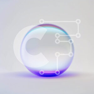 Intra Συλλεκτικό Ξύλινο Παζλ Plywood  4mm - Εκπληκτική εικόνα καθαρής γυάλινης μπάλας σε λευκή επιφάνεια Σε Ξύλινο Κουτί - Διαστάσεις: 10x10 cm – 25 κομμάτια