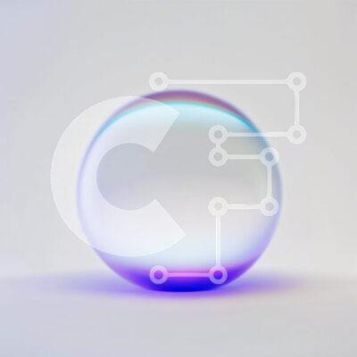 Intra Συλλεκτικό Ξύλινο Παζλ Plywood  4mm - Εκπληκτική εικόνα καθαρής γυάλινης μπάλας σε λευκή επιφάνεια Σε Ξύλινο Κουτί - Διαστάσεις: 10x10 cm – 25 κομμάτια - Image 1