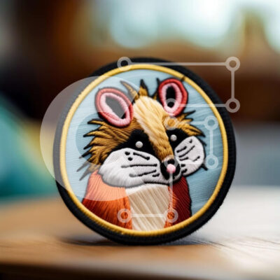 Intra Συλλεκτικό Ξύλινο Παζλ Plywood 4mm - Αξιολάτρευτο ποντίκι με παπιγιόν και γυαλιά - Φωτογραφία Αρχείου Σε Ξύλινο Κουτί - Διαστάσεις: 10x10 cm – 25 κομμάτια - Image 1