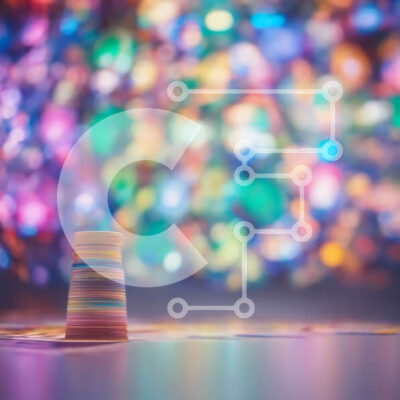 Intra Συλλεκτικό Ξύλινο Παζλ Plywood 4mm - Πολύχρωμα πλαστικά κύπελλα πυραμίδα στο τραπέζι με φωτεινό φόντο Σε Ξύλινο Κουτί - Διαστάσεις Puzzle: 10x10 cm – 25 κομμάτια - Image 1