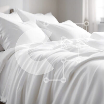 Intra Συλλεκτικό Ξύλινο Παζλ Plywood 4mm - Τακτοποιημένο κρεβάτι με λευκά σεντόνια και μαξιλάρια σε ένα καλά φωτισμένο δωμάτιο Σε Ξύλινο Κουτί - Διαστάσεις Puzzle: 10x10 cm – 25 κομμάτια - Image 1