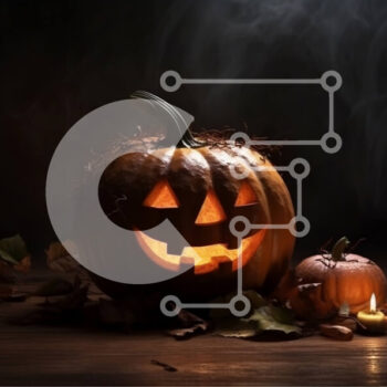 Intra Συλλεκτικό Ξύλινο Παζλ Plywood  4mm - Τρομακτικό και διασκεδαστικό φανάρι σε ξύλινο τραπέζι Σε Ξύλινο Κουτί - Διαστάσεις Puzzle: 10x10 cm – 25 κομμάτια - Image 1