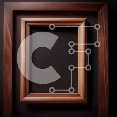 Intra Συλλεκτικό Ξύλινο Παζλ Plywood  4mm - Άδειο ξύλινο πλαίσιο σε σκοτεινό τοίχο - Εσωτερική διακόσμηση Σε Ξύλινο Κουτί - Διαστάσεις Puzzle: 10x10 cm – 25 κομμάτια - Image 1