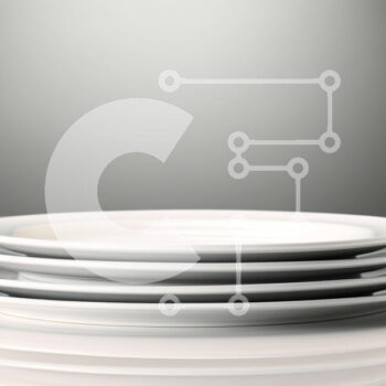 Intra Συλλεκτικό Ξύλινο Παζλ Plywood  4mm - Στοίβα από λευκά πιάτα σε ένα τραπέζι Σε Ξύλινο Κουτί - Διαστάσεις Puzzle: 10x10 cm – 25 κομμάτια - Image 1