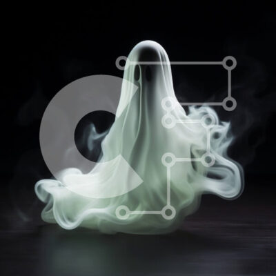 Intra Συλλεκτικό Ξύλινο Παζλ Plywood  4mm - Πλωτό ειδώλιο φαντασμάτων με λευκό καπνό Σε Ξύλινο Κουτί - Διαστάσεις Puzzle: 10x10 cm – 25 κομμάτια - Image 1