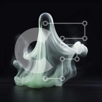 Intra Συλλεκτικό Ξύλινο Παζλ Plywood  4mm - Μυστηριώδης φιγούρα φάντασμα με λευκό καπνό Σε Ξύλινο Κουτί - Διαστάσεις Puzzle: 10x10 cm – 25 κομμάτια - Image 1