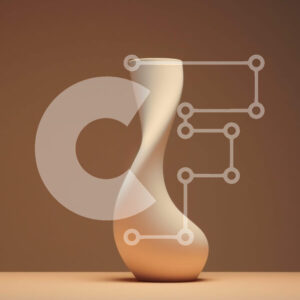 Intra Συλλεκτικό Ξύλινο Παζλ Plywood  4mm - Λευκό κυρτό βάζο Σε Ξύλινο Κουτί - Διαστάσεις Puzzle: 10x10 cm – 25 κομμάτια