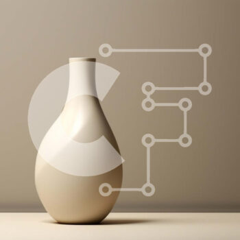 Intra Συλλεκτικό Ξύλινο Παζλ Plywood  4mm - Λευκό βάζο στο τραπέζι Σε Ξύλινο Κουτί - Διαστάσεις Puzzle: 10x10 cm – 25 κομμάτια - Image 1