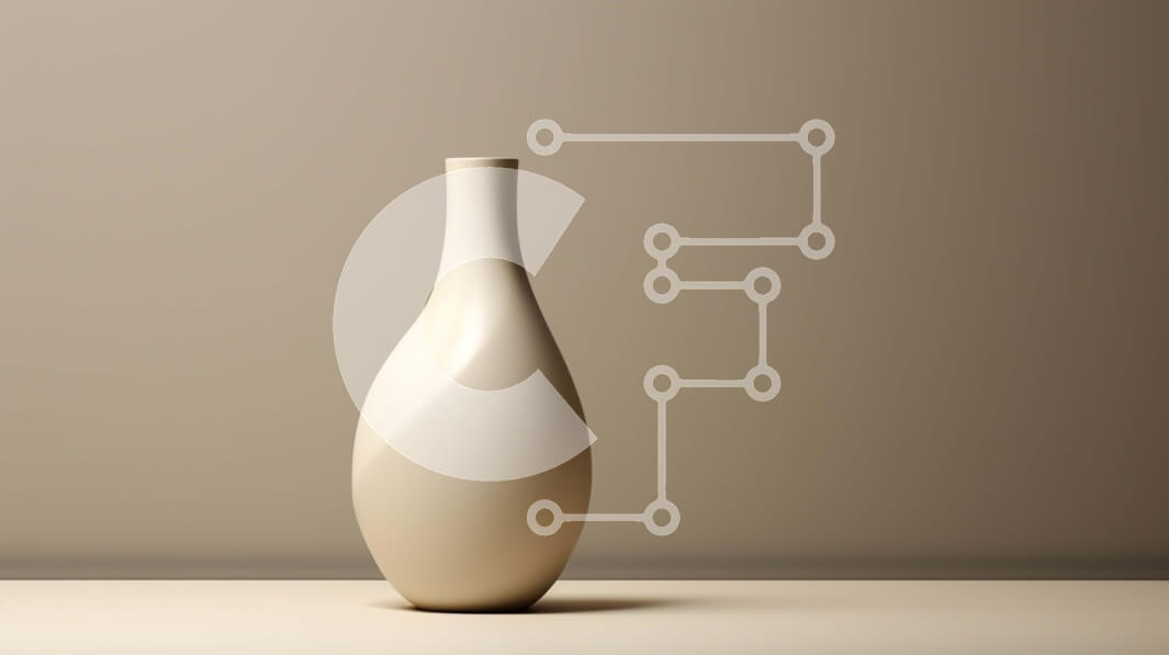 Intra Συλλεκτικό Ξύλινο Παζλ Plywood  4mm - Λευκό βάζο στο τραπέζι Σε Ξύλινο Κουτί - Διαστάσεις Puzzle: 10x10 cm – 25 κομμάτια