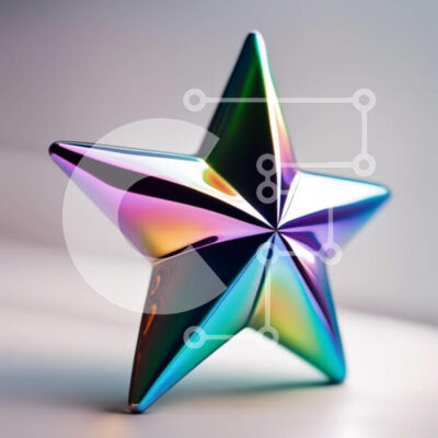 Intra Συλλεκτικό Ξύλινο Παζλ Plywood  4mm - Δονούμενο αντικείμενο σε σχήμα αστεριού σε φωτεινό περιβάλλον Σε Ξύλινο Κουτί - Διαστάσεις: 10x10 cm – 25 κομμάτια - Image 1