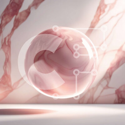 Intra Συλλεκτικό Ξύλινο Παζλ Plywood  4mm - Εκπληκτική εικόνα μιας ροζ μαρμάρινης μπάλας σε μια καθαρή λευκή επιφάνεια Σε Ξύλινο Κουτί - Διαστάσεις: 10x10 cm – 25 κομμάτια - Image 1