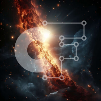 Intra Συλλεκτικό Ξύλινο Παζλ Plywood  4mm - Εκπληκτική εικόνα ενός πολύχρωμου νεφελώματος στο διάστημα Σε Ξύλινο Κουτί - Διαστάσεις Puzzle: 10x10 cm – 25 κομμάτια - Image 1