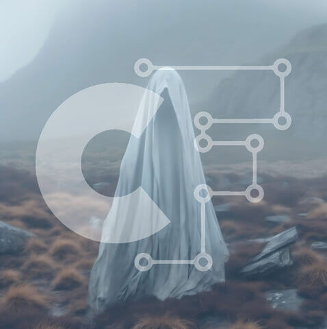 Intra Συλλεκτικό Ξύλινο Παζλ Plywood 4mm - Απόκοσμη εικόνα μιας απόκοσμης φιγούρας σε ένα βραχώδες τοπίο Σε Ξύλινο Κουτί - Διαστάσεις: 10x10 cm – 25 κομμάτια - Image 1