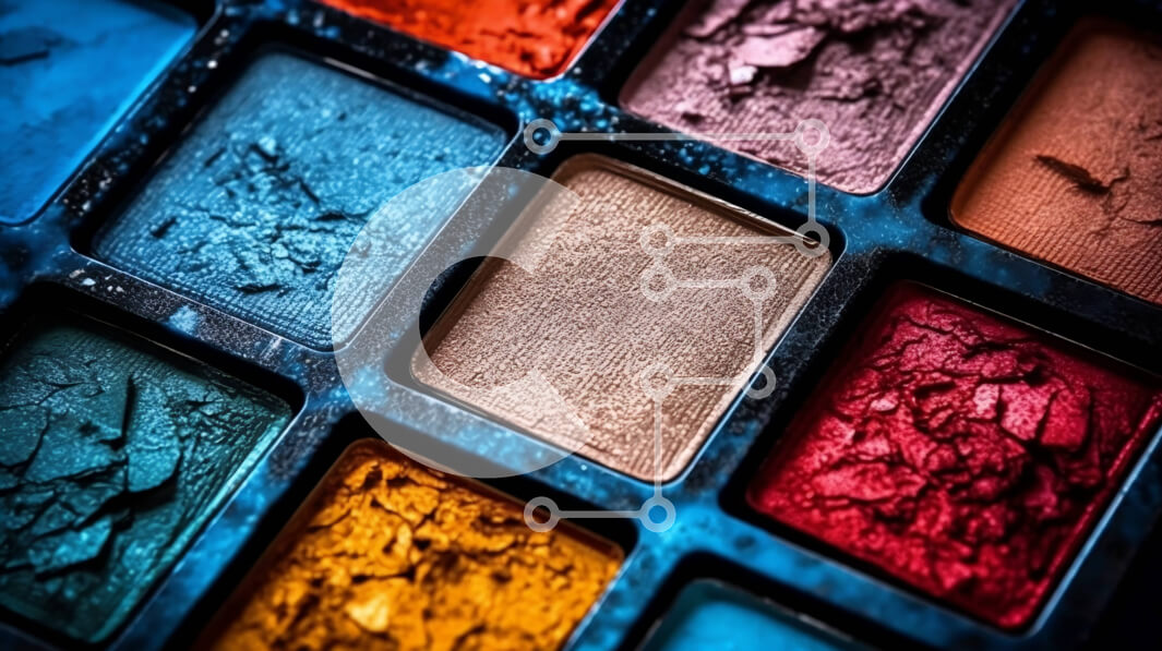 Intra Συλλεκτικό Ξύλινο Παζλ Plywood  4mm - Ζωντανή παλέτα σκιών ματιών με μοντέρνα εμφάνιση Σε Ξύλινο Κουτί - Διαστάσεις Puzzle: 10x10 cm – 25 κομμάτια