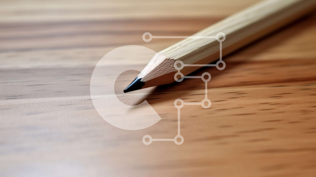 Intra Συλλεκτικό Ξύλινο Παζλ Plywood  4mm - Κοντινό πλάνο μολυβιού σε ξύλινο τραπέζι Σε Ξύλινο Κουτί - Διαστάσεις: 10x10 cm – 25 κομμάτια