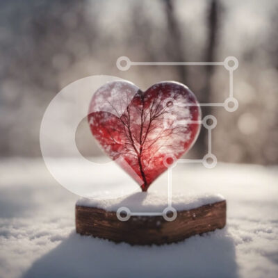 Intra Συλλεκτικό Ξύλινο Παζλ Plywood 4mm - Ξύλινο γλυπτό σε σχήμα καρδιάς με δέντρο Σε Ξύλινο Κουτί - Διαστάσεις: 10x10 cm – 25 κομμάτια - Image 1