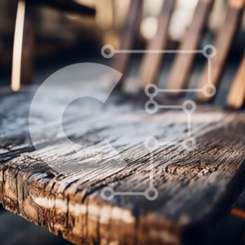 Intra Συλλεκτικό Ξύλινο Παζλ Plywood  4mm - Ξύλινη κουνιστή πολυθρόνα σε ξύλινο πάτωμα Σε Ξύλινο Κουτί - Διαστάσεις Puzzle: 10x10 cm – 25 κομμάτια - Image 1