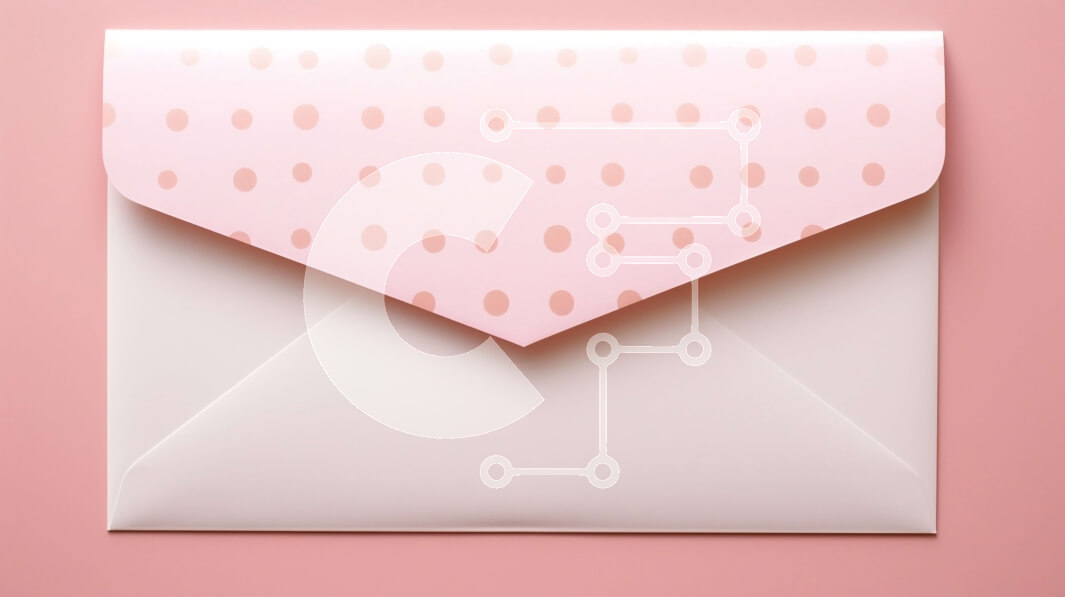 Intra Συλλεκτικό Ξύλινο Παζλ Plywood  4mm - Κενός λευκός φάκελος με μοτίβο ροζ κουκκίδων Σε Ξύλινο Κουτί - Διαστάσεις: 10x10 cm – 25 κομμάτια