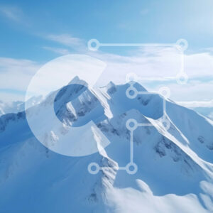 Intra Συλλεκτικό Ξύλινο Παζλ Plywood  4mm - Χιονισμένη οροσειρά με καταγάλανο ουρανό Σε Ξύλινο Κουτί - Διαστάσεις: 10x10 cm – 25 κομμάτια