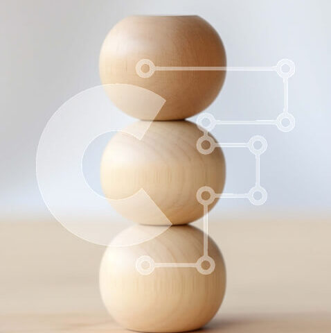 Intra Συλλεκτικό Ξύλινο Παζλ Plywood  4mm - Ξύλινες μπάλες στοίβα στο τραπέζι - φωτογραφία αρχείου Σε Ξύλινο Κουτί - Διαστάσεις: 10x10 cm – 25 κομμάτια - Image 1