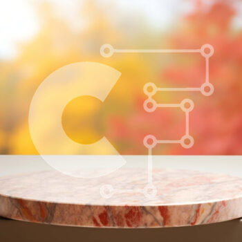 Intra Συλλεκτικό Ξύλινο Παζλ Plywood  4mm - Μαρμάρινος πάγκος με φόντο το φθινοπωρινό δέντρο Σε Ξύλινο Κουτί - Διαστάσεις Puzzle: 10x10 cm – 25 κομμάτια - Image 1