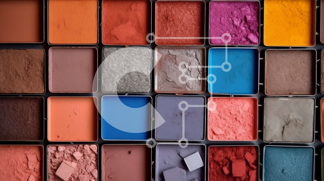 Intra Συλλεκτικό Ξύλινο Παζλ Plywood  4mm - Ζωντανή παλέτα μακιγιάζ με αποχρώσεις σκιάς ματιών, ρουζ και κραγιόν Σε Ξύλινο Κουτί - Διαστάσεις Puzzle: 10x10 cm – 25 κομμάτια