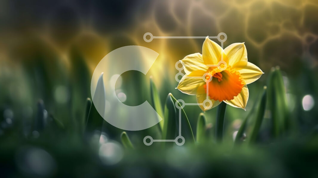 Intra Συλλεκτικό Ξύλινο Παζλ Plywood  4mm - Όμορφη εικόνα ενός κίτρινου λουλουδιού ασφόδελου σε ένα ηλιόλουστο πράσινο χωράφι Σε Ξύλινο Κουτί - Διαστάσεις: 10x10 cm – 25 κομμάτια