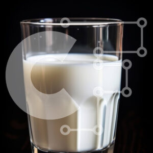 Intra Συλλεκτικό Ξύλινο Παζλ Plywood  4mm - Ποτήρι γάλα σε σκοτεινή επιφάνεια Σε Ξύλινο Κουτί - Διαστάσεις: 10x10 cm – 25 κομμάτια