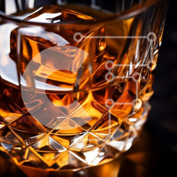 Intra Συλλεκτικό Ξύλινο Παζλ Plywood  4mm - Ποτήρι ουίσκι με παγάκια Σε Ξύλινο Κουτί - Διαστάσεις Puzzle: 10x10 cm – 25 κομμάτια - Image 1