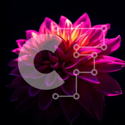 Intra Συλλεκτικό Ξύλινο Παζλ Plywood  4mm - Εκπληκτική κινηματογράφηση σε πρώτο πλάνο ενός ροζ λουλουδιού με έντονο φως Σε Ξύλινο Κουτί - Διαστάσεις: 10x10 cm – 25 κομμάτια - Image 1