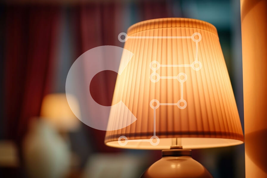 Intra Συλλεκτικό Ξύλινο Παζλ Plywood  4mm - Επιτραπέζιο Φωτιστικό με Λευκή Σκιά και Καφέ Βάση Σε Ξύλινο Κουτί - Διαστάσεις Puzzle: 10x10 cm – 25 κομμάτια