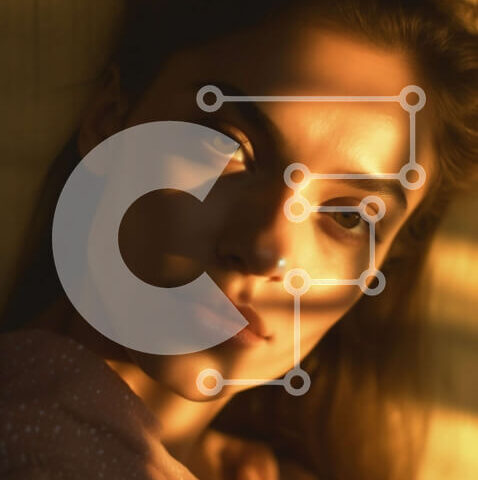 Intra Συλλεκτικό Ξύλινο Παζλ Plywood  4mm - Χαλαρωτική εικόνα μιας γυναίκας ξαπλωμένης στο κρεβάτι με το ζεστό φως του ήλιου στο πρόσωπό της Σε Ξύλινο Κουτί - Διαστάσεις Puzzle: 10x10 cm – 25 κομμάτια - Image 1