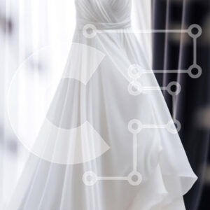 Intra Συλλεκτικό Ξύλινο Παζλ Plywood  4mm - Κομψό λευκό νυφικό στην κρεμάστρα Σε Ξύλινο Κουτί - Διαστάσεις Puzzle: 10x10 cm – 25 κομμάτια