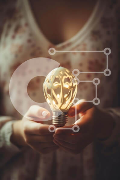 Intra Συλλεκτικό Ξύλινο Παζλ Plywood  4mm - Γυναίκα που κρατά τη φωτισμένη λάμπα Σε Ξύλινο Κουτί - Διαστάσεις: 10x10 cm – 25 κομμάτια