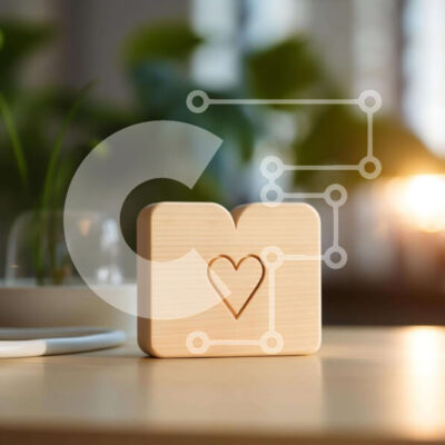 Intra Συλλεκτικό Ξύλινο Παζλ Plywood 4mm - Ξύλινο αντικείμενο σε σχήμα καρδιάς στο τραπέζι Σε Ξύλινο Κουτί - Διαστάσεις: 10x10 cm – 25 κομμάτια - Image 1