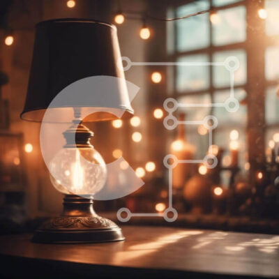 Intra Συλλεκτικό Ξύλινο Παζλ Plywood  4mm - Επιτραπέζιο φωτιστικό που φωτίζεται από παράθυρο με κεριά Σε Ξύλινο Κουτί - Διαστάσεις Puzzle: 10x10 cm – 25 κομμάτια - Image 1