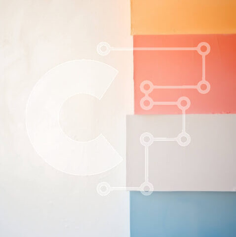 Intra Συλλεκτικό Ξύλινο Παζλ Plywood 4mm - Δονούμενος και ανάγλυφος τοίχος σε ροζ, μπλε και πορτοκαλί Σε Ξύλινο Κουτί - Διαστάσεις Puzzle: 10x10 cm – 25 κομμάτια - Image 1