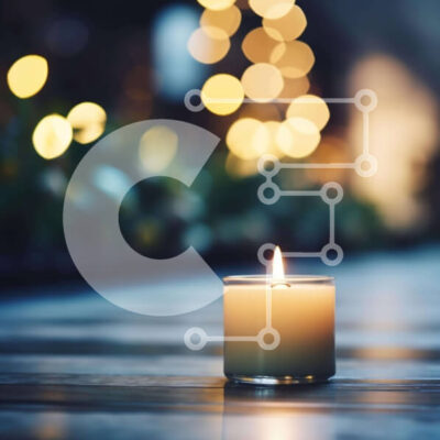 Intra Συλλεκτικό Ξύλινο Παζλ Plywood  4mm - Αναμμένο κερί περιβάλλοντος στη φύση Σε Ξύλινο Κουτί - Διαστάσεις Puzzle: 10x10 cm – 25 κομμάτια - Image 1