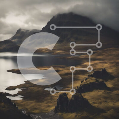 Intra Συλλεκτικό Ξύλινο Παζλ Plywood 4mm - Ορεινό τοπίο με συννεφιασμένο ουρανό και αντανάκλαση στο νερό Σε Ξύλινο Κουτί - Διαστάσεις: 10x10 cm – 25 κομμάτια - Image 1