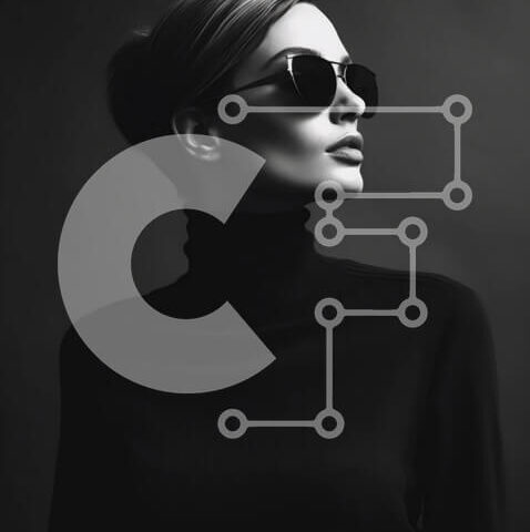 Intra Συλλεκτικό Ξύλινο Παζλ Plywood  4mm - Κομψή γυναίκα με γυαλιά ηλίου Σε Ξύλινο Κουτί - Διαστάσεις Puzzle: 10x10 cm – 25 κομμάτια - Image 1