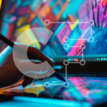 Intra Συλλεκτικό Ξύλινο Παζλ Plywood  4mm - Πρόσωπο που σχεδιάζει σε ηλεκτρονική συσκευή Σε Ξύλινο Κουτί - Διαστάσεις Puzzle: 10x10 cm – 25 κομμάτια - Image 1