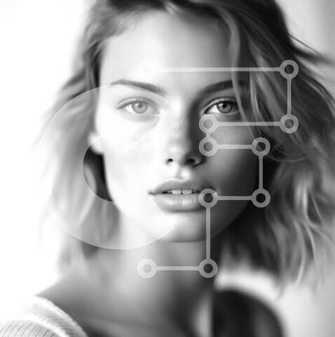 Intra Συλλεκτικό Ξύλινο Παζλ Plywood  4mm - Εκπληκτικό πορτρέτο μιας φυσικής ομορφιάς σε μαύρο και άσπρο Σε Ξύλινο Κουτί - Διαστάσεις Puzzle: 10x10 cm – 25 κομμάτια - Image 1