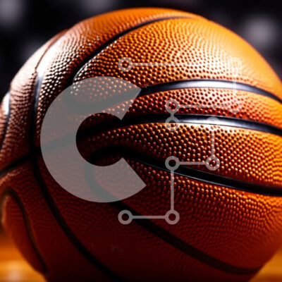 Intra Συλλεκτικό Ξύλινο Παζλ Plywood  4mm - Εικόνα υψηλής ποιότητας μιας μπάλας μπάσκετ σε ένα ξύλινο γήπεδο Σε Ξύλινο Κουτί - Διαστάσεις Puzzle: 10x10 cm – 25 κομμάτια - Image 1