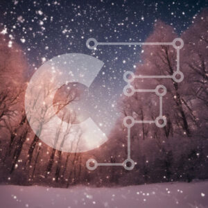 Intra Συλλεκτικό Ξύλινο Παζλ Plywood  4mm - Χιονισμένο δάσος τον χειμώνα: Μια γαλήνια και μαγική σκηνή Σε Ξύλινο Κουτί - Διαστάσεις: 10x10 cm – 25 κομμάτια