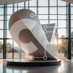 Intra Συλλεκτικό Ξύλινο Παζλ Plywood  4mm - Λευκό γλυπτό σε εσωτερικό χώρο με μεγάλα παράθυρα Σε Ξύλινο Κουτί - Διαστάσεις Puzzle: 10x10 cm – 25 κομμάτια