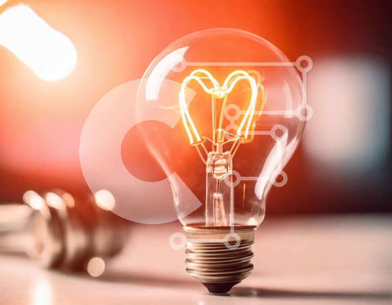 Intra Συλλεκτικό Ξύλινο Παζλ Plywood  4mm - Λαμπτήρας σε σχήμα καρδιάς και ηλεκτρικό καλώδιο Σε Ξύλινο Κουτί - Διαστάσεις: 10x10 cm – 25 κομμάτια