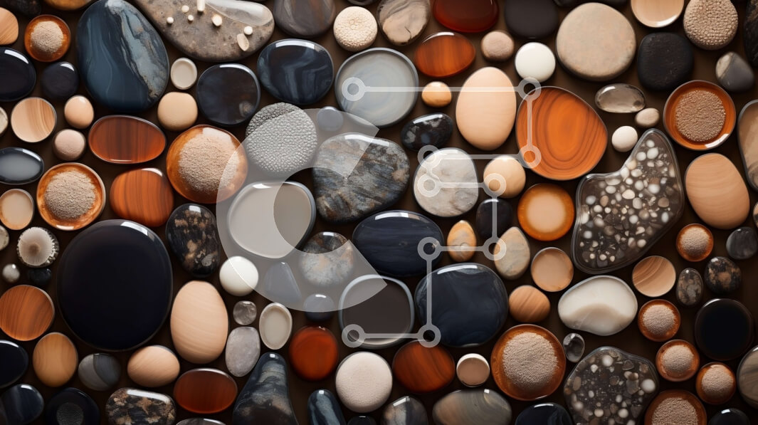 Intra Συλλεκτικό Ξύλινο Παζλ Plywood  4mm - Κοντινή εικόνα των τραχιών βράχων στο έδαφος Σε Ξύλινο Κουτί - Διαστάσεις: 10x10 cm – 25 κομμάτια