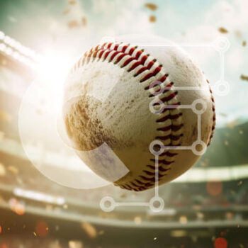 Intra Συλλεκτικό Ξύλινο Παζλ Plywood  4mm - Μπάλα του μπέιζμπολ που πετά σε ένα άδειο στάδιο Σε Ξύλινο Κουτί - Διαστάσεις Puzzle: 10x10 cm – 25 κομμάτια - Image 1