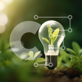 Intra Συλλεκτικό Ξύλινο Παζλ Plywood  4mm - Πράσινα φύλλα λαμπτήρα - Ανανεώσιμες πηγές ενέργειας έννοια Σε Ξύλινο Κουτί - Διαστάσεις Puzzle: 10x10 cm – 25 κομμάτια - Image 1